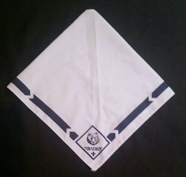 BSA Boys Scouts of America Cub Scout Bear Blue Neckerchief Scarf eBay
