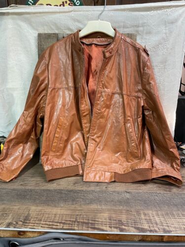 Vintage Leather Bomber Jacket-Angels Skin By Grais -USMC