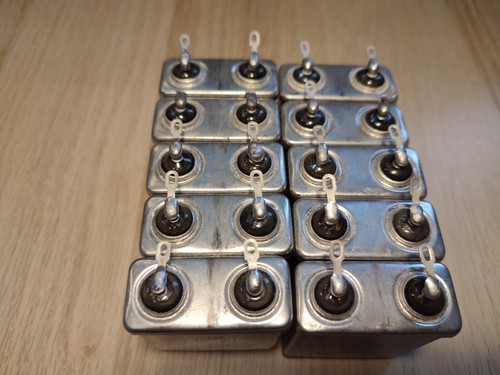 Lote de 2 condensadores de audio MBGCH-1 1uF 500V МБГЧ-1 papel en ACEITE PIO NUEVO DE STOCK - Imagen 9 de 11