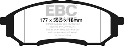 EBC Brakes ED91778 Extra Duty Bremsbeläge Für Lkw Und SUV
