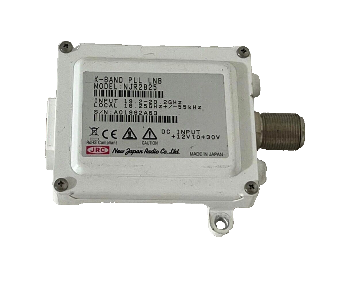 NJRC K-Band PLL LNB type NJR2825. Inmarsat Global Xpress NEW. | eBay