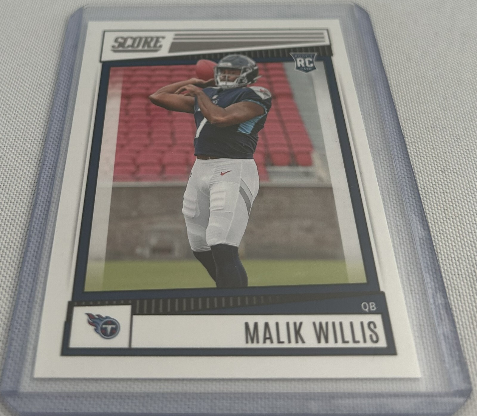 2022 Panini Score Football Malik Willis Tennessee Titans rookie card #305