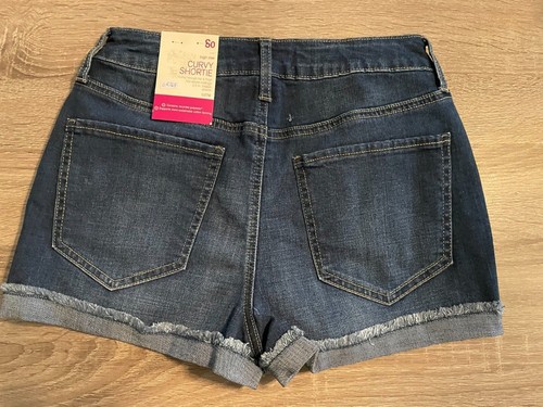New So Jean Cotton Blend Stretch 2.5" Inseam High Rise Curvy Shortie Size 5/27W - Picture 4 of 6
