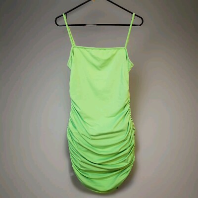 Bodycon Dress Neon Lime Green Medium | eBay