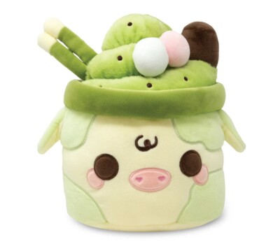 NEW CUDDLE BARN MOO SHAKES SERIES 2 - 11'' MATCHA MOOSHAKE COW PLUSH