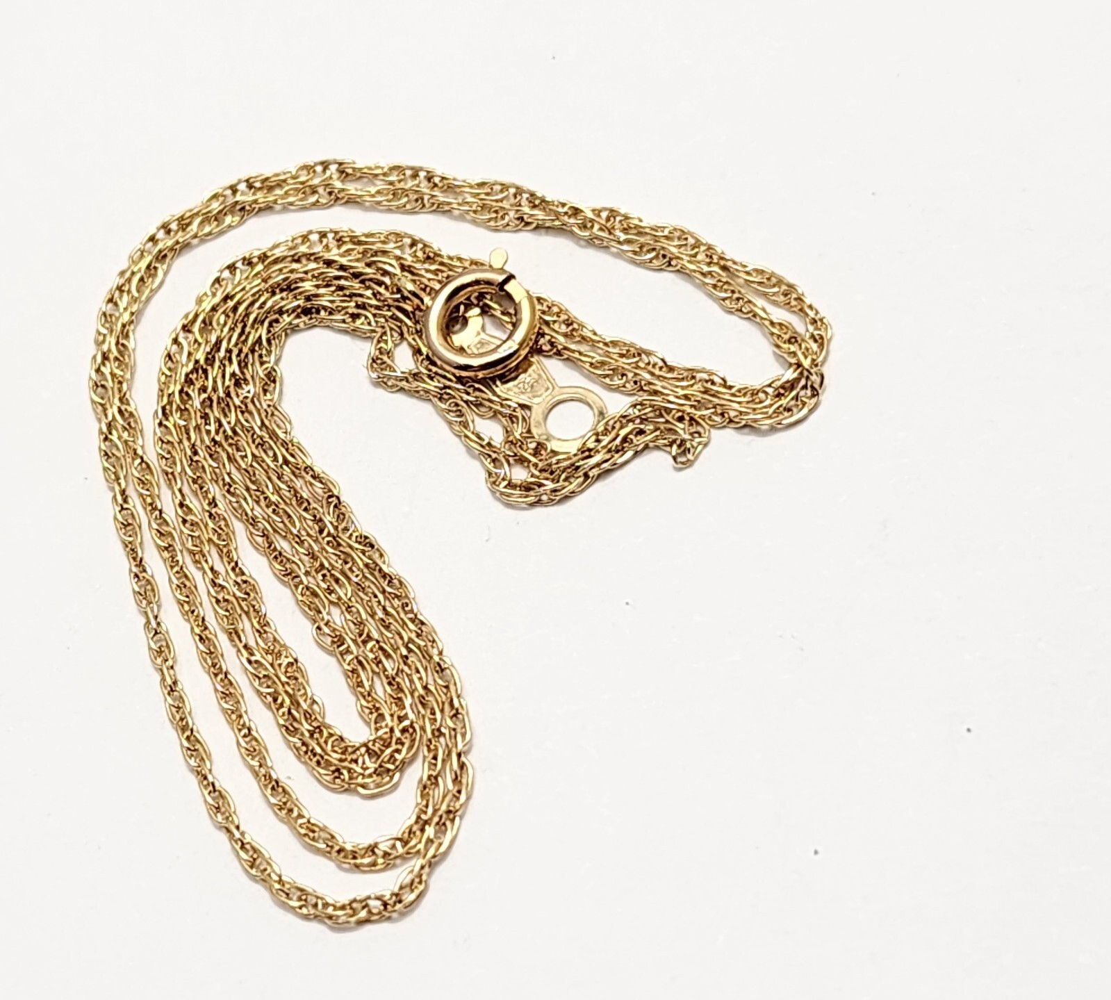 Unique 14K Solid Yellow Gold Designer Thin Spiral… - image 2