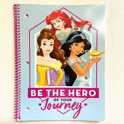 New Disney Princess Ruled Notebook Licensed Belle Ariel