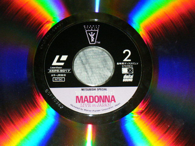 MADONNA Japan 1987 45P6・9017 LaserDisc WHO'S THAT GIRL LIVE