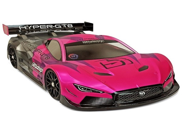 Bittydesign 1:8 HYPER-GT8 1/8 Gt Karosserie 325Mm Radstand Rc Lexan BDGT8-HYP-image