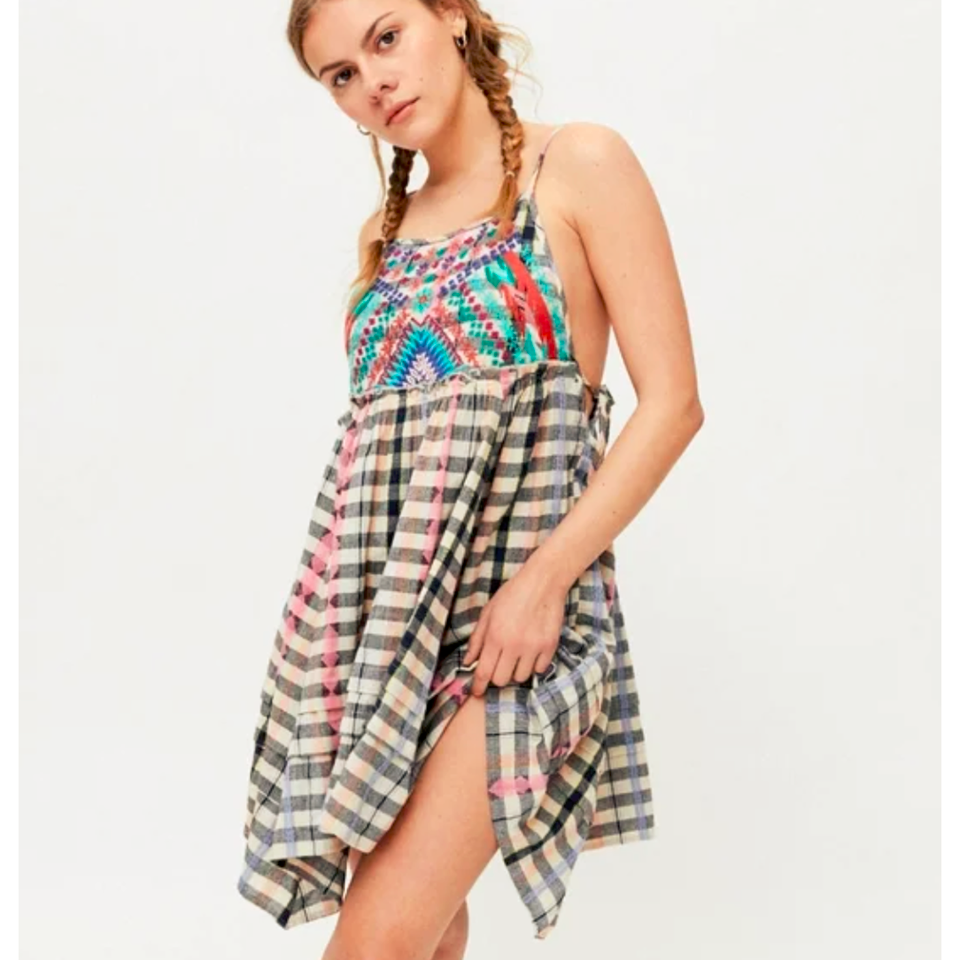 urban outfitters embroidered mini dress Urban Outfitters