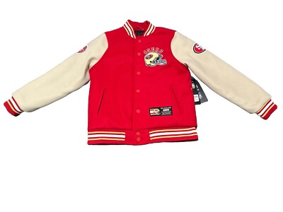 49ERS NFL ジャケット Mサイズ SAN FRANCISCO 49ERS NFL Mash Up BLACK Varsity JACKET PRO