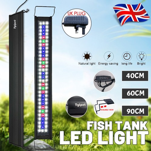 Marine Aquarium LED Light Lighting 40/60/90cm Aqua Fish Tank Full