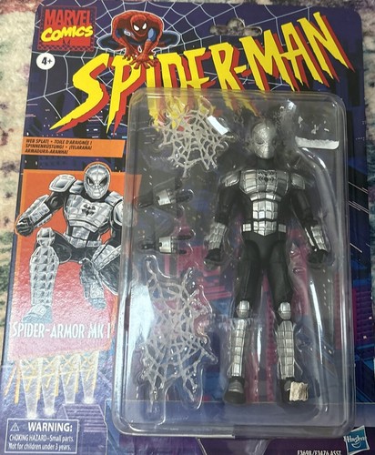 Marvel Legends Retro Serie Spider-Man Symbiont schwarzer Anzug 6"