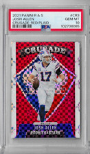 2021 PANINI ROOKIES & STARS Josh Allen Crusade - Red Plaid - PSA 10