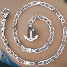 Brighton COASTAL ANCHOR Chain Belt Size L B50560 List 95