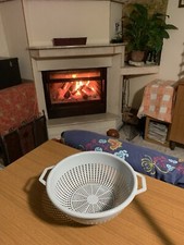 Passoire Blanc Double Manico- 24 CM