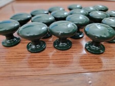 LOT OF 17 1" PORCELAIN KNOBS 3/4" PROJECTION AS IS