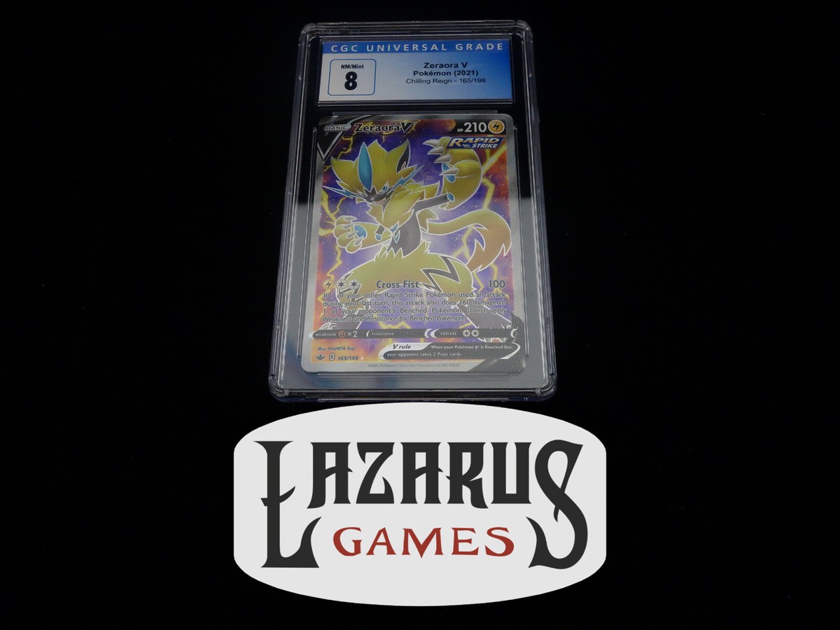 CGC 8 Pokemon Chilling Reign Zeraora V Full Art #165/198 | eBay