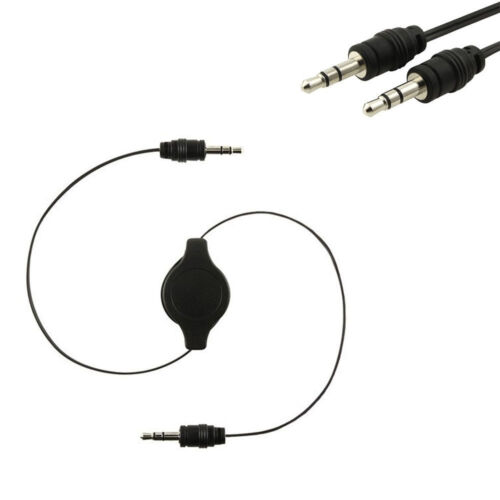 3.5mm Male to M AUX AUXILIARY Retractable Stereo Audio Cable Mp3 CABLE MSRP $15 - Picture 2 of 3