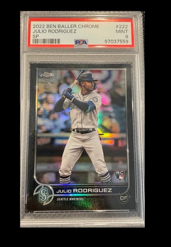 2022 Topps Chrome Ben Baller Edition #222 Julio Rodriguez (RC) Rookie SP PSA 9