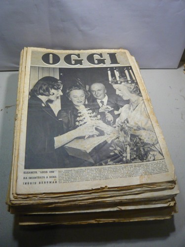 Lotto OGGI.Rivista settimanale di politica, attualità e cultura, 1951, 52 numeri - 第 1/3 張圖片