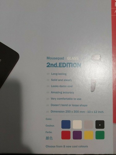 Original Icemat 2nd Edition - Glass Mousepad - SEALED - Extremely rare condition - Afbeelding 10 van 11