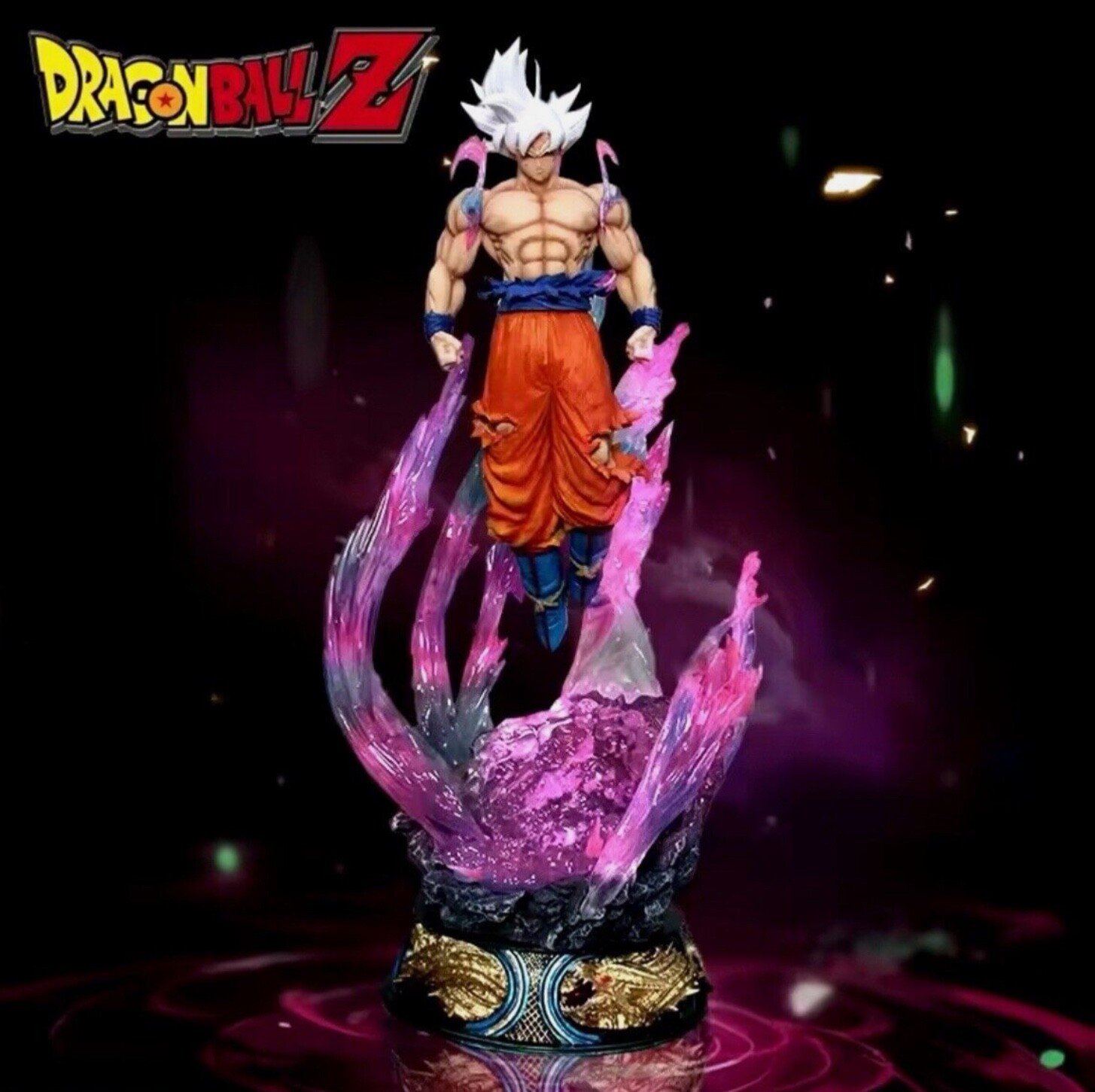 Dragonball Super - Figura Anime Son Goku Mastered Ultra Instinct - Modelo 25cm