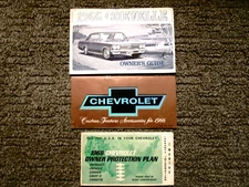 1966 Chevelle SS GM Factory Original Owners Manual Set True 138176G Plate