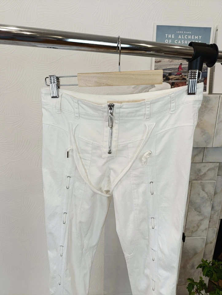 PANTALONES CON CORDÓN VERSUS VERSACE Y2K VANGUARDE VINTAGE PARA MUJER Foto 3 de 4