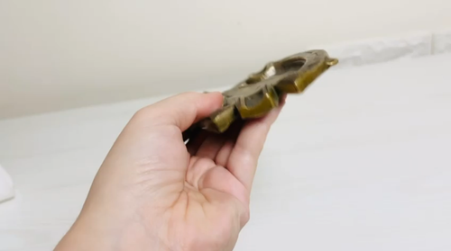 Posacenere vintage in ottone a forma di cavallo e ferro di cavallo, decorazione - Video 1 di 1