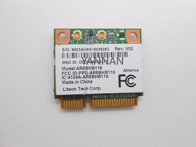 ATHEROS AR9382 AR5BHB116 300M Wlan Card LINUX AR9280 TESTED GOOD