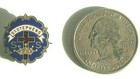 VINTAGE LITTLE'S SYSTEM BLUE CROSS AND CROWN CLOISONNE SUNDAY SCHOOL PIN - NICE  — photo 1