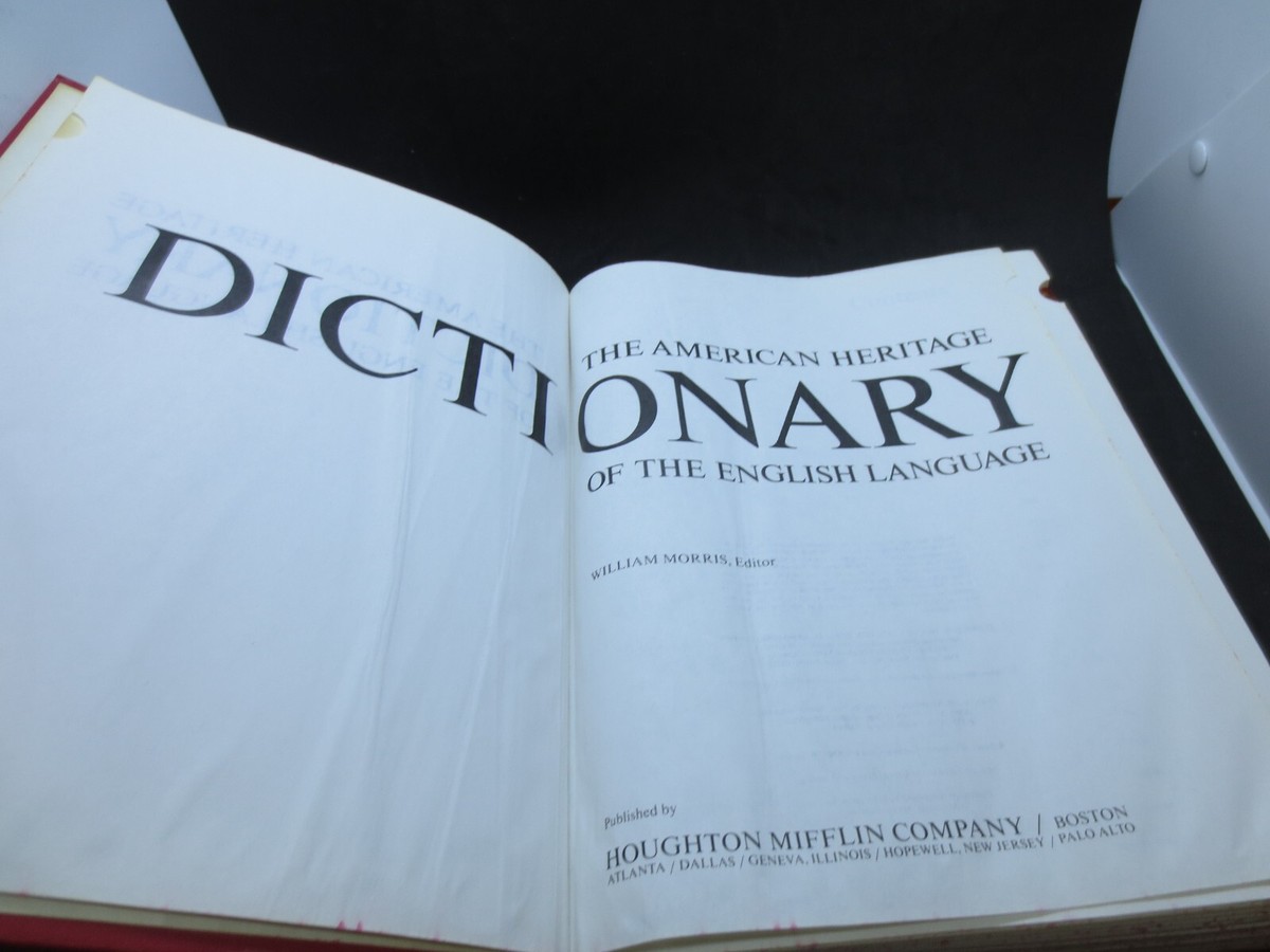 AMERICAN HERITAGE DICTIONARY ENGLISH1976 The American Heritage AMERICAN HERITAGE DICTIONARY ENGLISH1976 The American Heritage