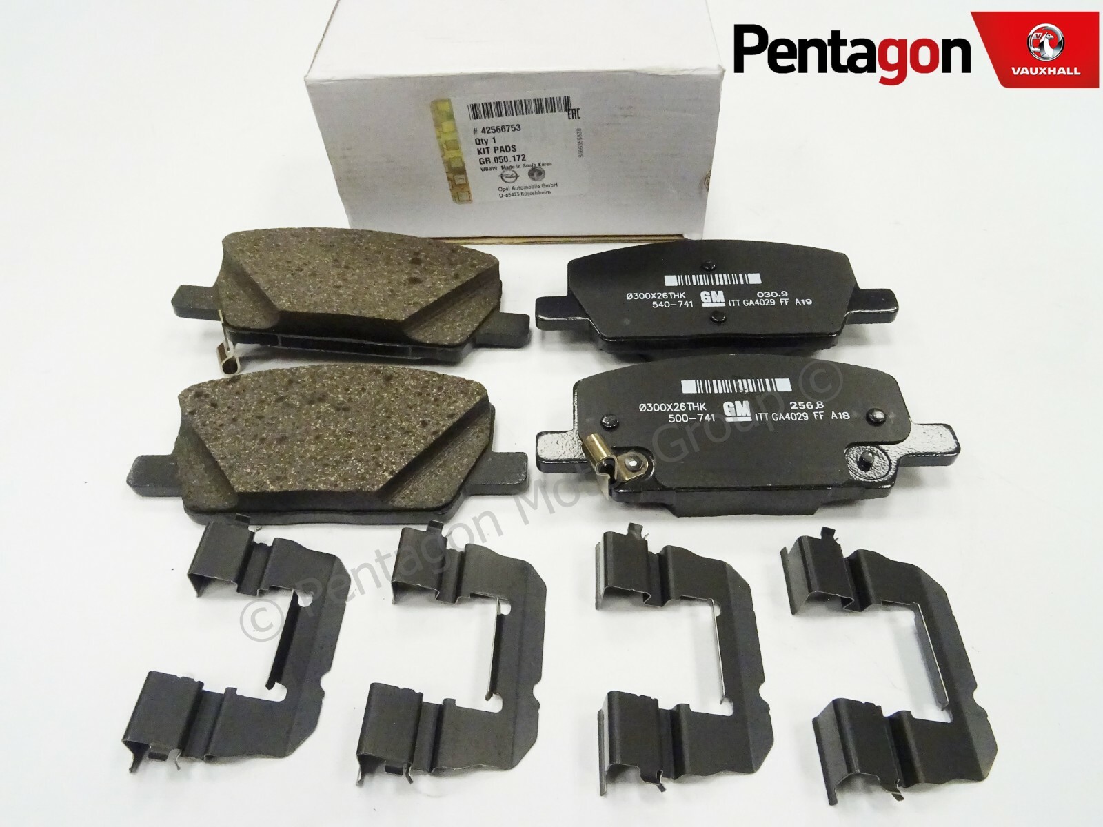 Genuine Vauxhall Mokka X 2018->ON Front Brake Pads Pad Set 