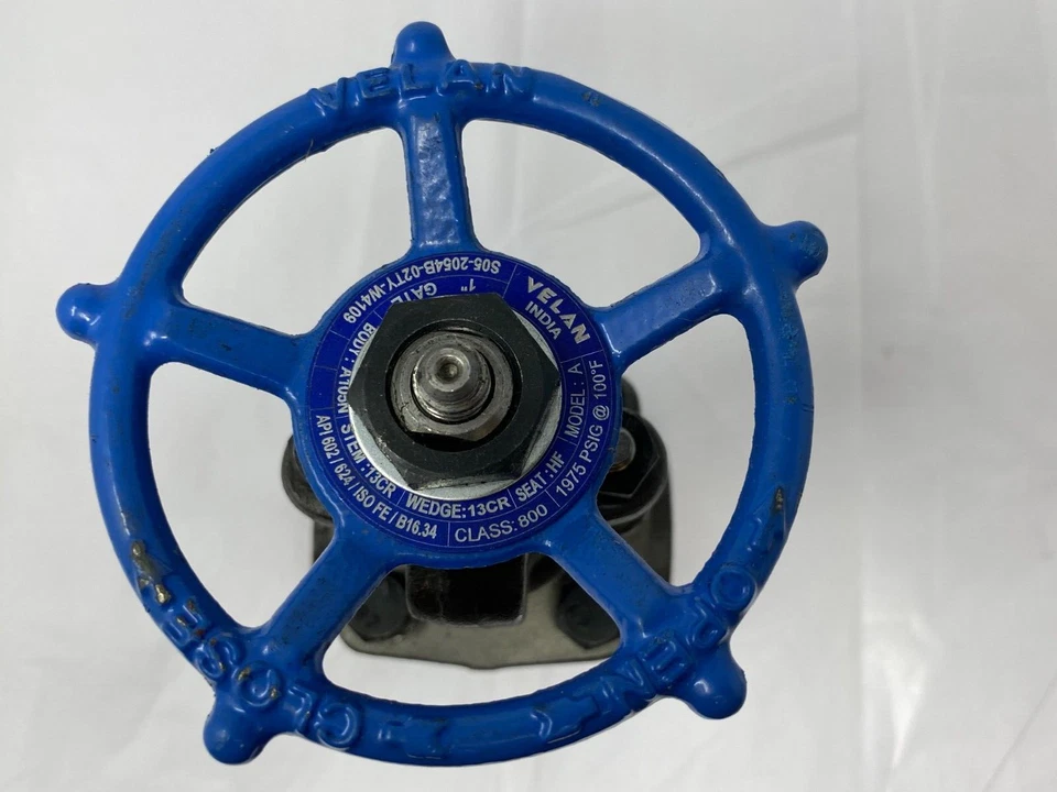 Velan S05-2054B-02TY-W4109 1" Gate Valve 1975 PSI Model A Class 800 - Image 3 of 4