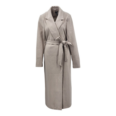 NEW LOOK Tall cremefarbener maßgeschneiderter ungefütterter Longline-Mantel mit Gürtel UVP 59,99 £