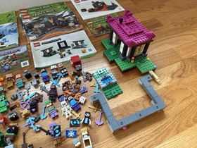 Lot of RARE LEGO Minecraft Minifigures + Sets 21183 21185 21131 21124 21252 More