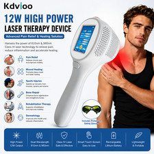 12W High Power Laser Therapy Device 810nm 980nm Deep Tissue Pain Relief at Home