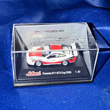 Schuco Porsche 911 GT3 Cup 2003 1:87 Diecast White Red With Case