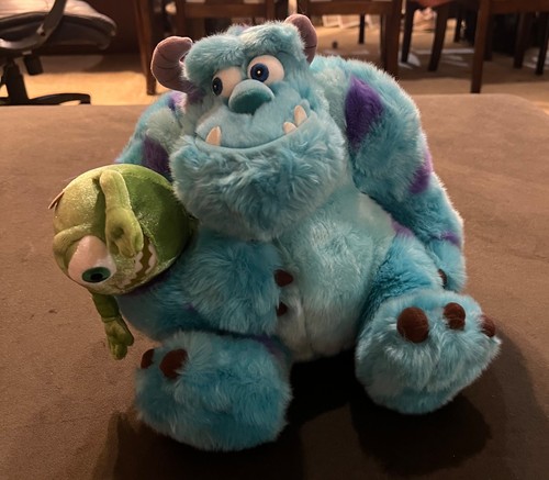 Monsters Inc Monsters University Mike and Sully Plush Set Pixar Disney 12 inches