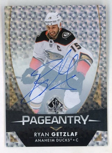 2023-24 SP Authentic Ryan Getzlaf Auto PAGEANTRY Anaheim Ducks 23-24