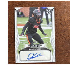 Leaf 2023 Draft Darius Rush Rookie Autograph Football Card BA-DR1 NCAA. rookie card picture