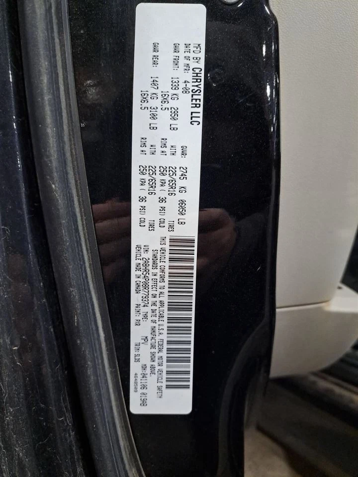 Transmission/Transaxle 2008 Town & Country Van Sku#4298601 Foto 2 de 4