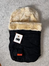Elks and Angels Snuggle Pod Sheepskin Shearling Stroller Bunting Footmuff