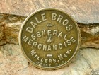 1914 MILLERS, NEVADA (GHOST TOWN ESMERALDA) RARE R9 "DALE BROS" GENL STORE TOKEN — photo 3