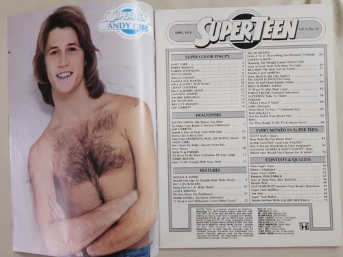 SUPER TEEN Magazine April 1978 KISS, GARRETT, GIBB, CASSIDY - Picture 2 of 14
