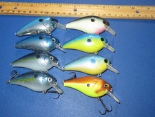 Lot of 8 Square Bill Crankbaits Berkley Strike King and more Var Colors