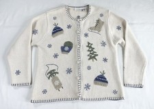 Vintage Croft  Barrow Cardigan Christmas Holiday Sweater Grannycore Women's M