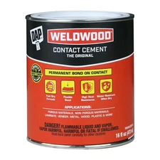DAP WELDWOOD High Strength Rubber The Original CONTACT CEMENT 16oz