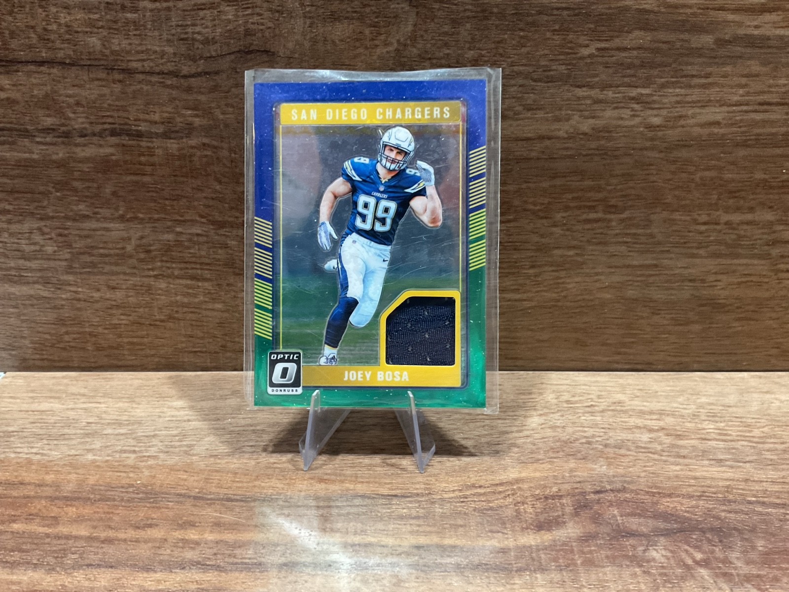 2016 Donruss Optic - Rookie Threads Joey Bosa #DRT-JB Blue & Green (MEM, RC)